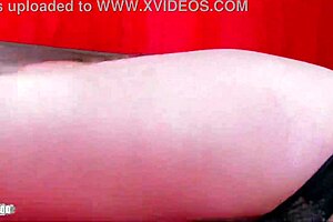 sexy lizzy doll strips slowly on bed