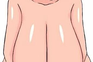 傲娇大奶妈妈裸露可爱奶子的NSFW绘图