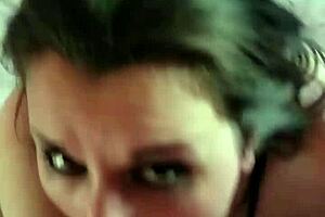 deepthroat blowjob with big cock and cum swallow 😍