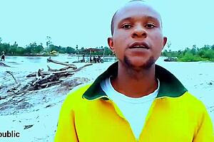 Blonde with huge natural tits and narrow ass teases viewers