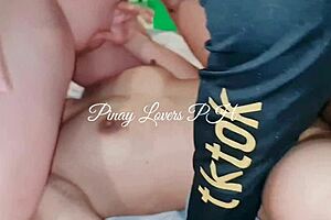 Pinay Scandal Threesome With Shaved Pussy Licking