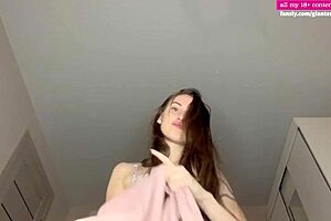 Giantess is particularly tall which causes a rather unusual POV swallowing experience