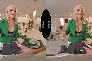 Slender blonde babe Vrhush Lisey Sweet in a green-oriented hardcore scene