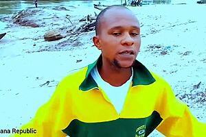 Blonde with huge natural tits and narrow ass teases viewers