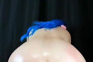 my big fat booty step-sis pawg rides huge dildo hard... oh yeah!