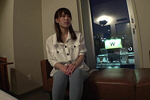 Slender asian babe's first homemade shoot with skinny body.