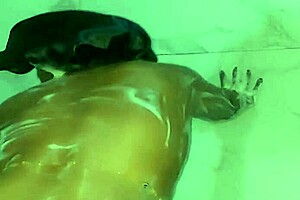 i watch katy katie's stepmother take a long hot shower, her booty jiggling softly