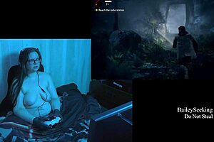 naked alan wake playthrough part 4 with big natural tits