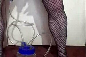 A crossdresser is dked by his gay partner