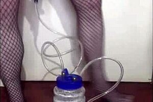 hey, ever tried a portable cow milking machine on someone wild?