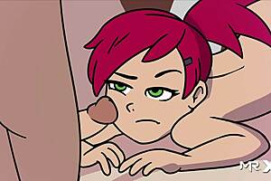 Camp pinewood hosts animated group sex party with creampie fun