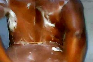 i watch katy katie's stepmother take a long hot shower, her booty jiggling softly