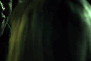 This cute stepteen with small tits seduces her sapphic stepmommy outdoors