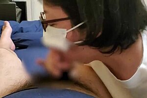 married japanese milf with big tits sucks cock and masturbates in self-shot video.