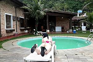 Latina Amateur With Big Ass And Natural Tits Enjoys Interracial Encounter