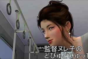 Wild Japanese Train Action In Hentai Game Scene!