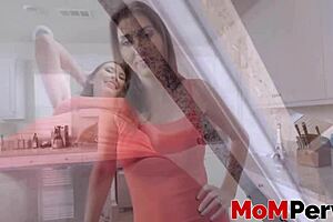 Milf Angelina Diamanti teases before taboo sex