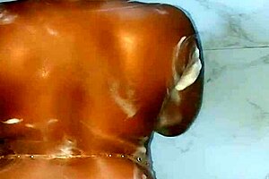 i watch katy katie's stepmother take a long hot shower, her booty jiggling softly