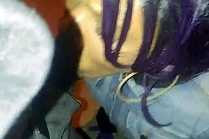 Tranny Named Red Sucking Cock In Detailed Blowjob