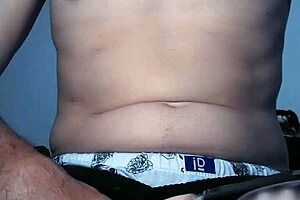 giving a handjob with a vibrating toy on my pussy