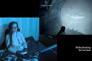 naked alan wake playthrough part 4 with big natural tits