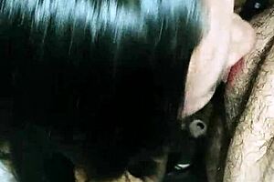 Paola sucks hetero friend's dick