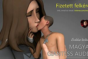 Tall Hungarian giantess gives jerk off instructions.