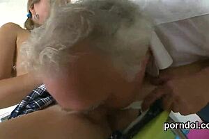 Fervid Receives Teasing Blowjob From Older Teacher In Reality Hardcore Scene