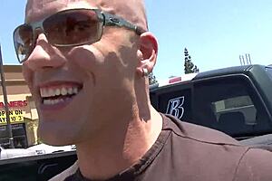 Beautiful blonde gets titty fucked and facial at gym 😍