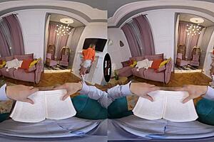 Blonde's big ass taboo in virtual pov bigger better stronger