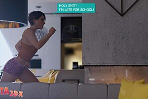 futa3dx - mistress teacher demonstrates skills with cute futa blonde