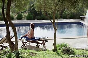 can these beautiful lesbians play by the pool?