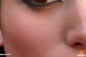 Regina ice performs gonzo style solo fingering masturbation on give me pink