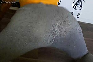 in the playhouse, she's dancing and shaking her ass before getting bent over for doggystyle