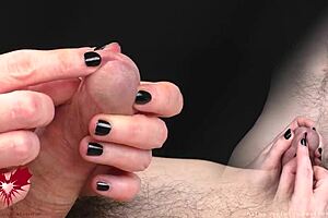 close up handjob with urethral penetration, part 1, what do you think?