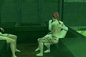 Relaxing Threesome In Sauna