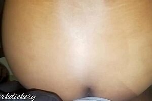 latina milf takes hard bbc from behind in doggystyle pounding.