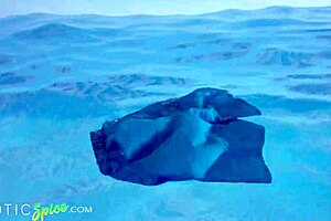 Latina Lifeguard Sheila Ortega Saves Big Cock from Drowning