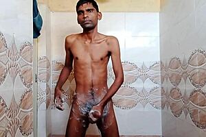 Rajesh's Shower Cumshot