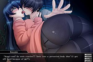 Taimanin Asagi 3 Handjob Game with Black Characters