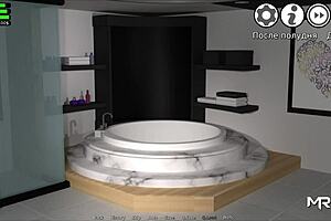 Waterworld babe needs your cock size for creampie