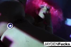 Jayden Jaymes loves her big tits and ass in solo nude masturbation.