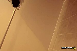 Piss Compilation - Sissy Locked in Chastity Belt Pees Publicly