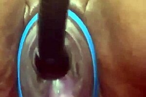 D Kitkat Feels Wild with Pumping Machine and Dildo Play