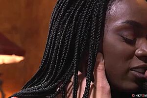 Ebony Slave Gangbanged In Bondage With Monster Cocks