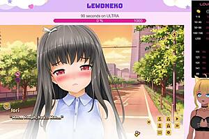 Vtuber lewdneko's lewd love game