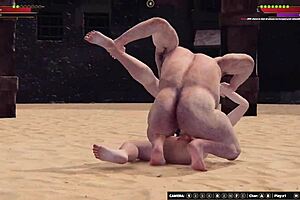 Ethan vs Desa II nøgen fighter 3D