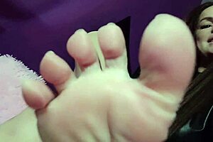 Experience the pleasure of worshipping your beloved dominant woman with her feet