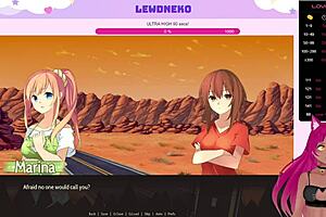 This article showcases Japanese Vtuber lewdneko showcasing Highway Blossoms as a lewd visual novel