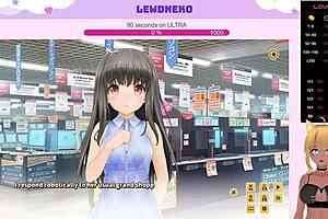 Vtuber lewdneko's lewd love game